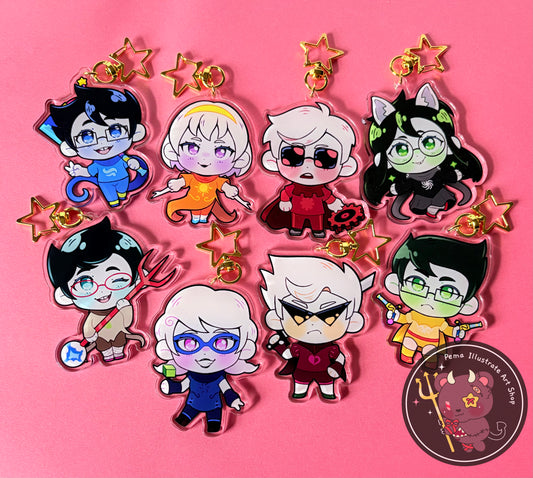 Chibi God Tier Keychains 3"
