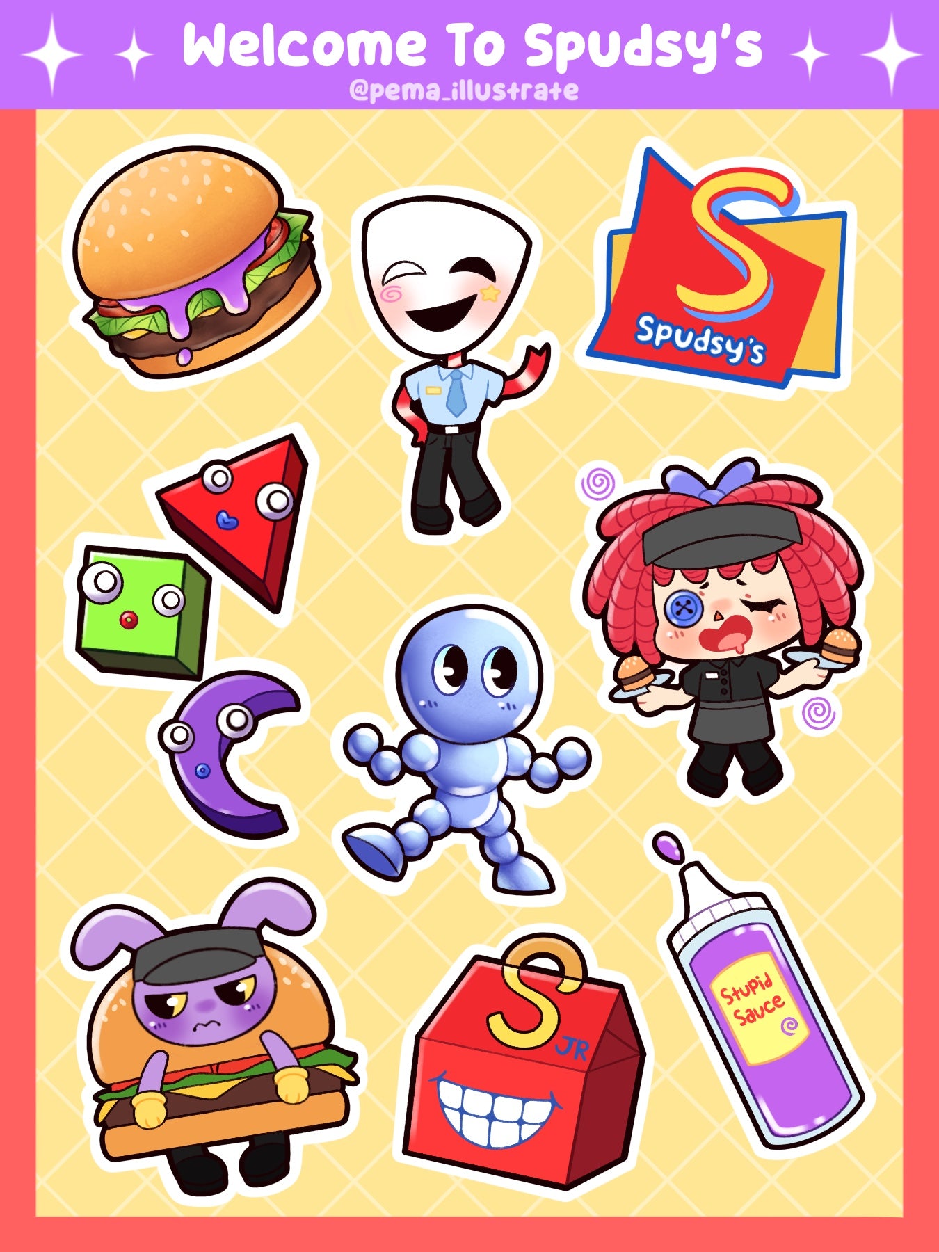 Welcome To Spudsy's Sticker Sheet
