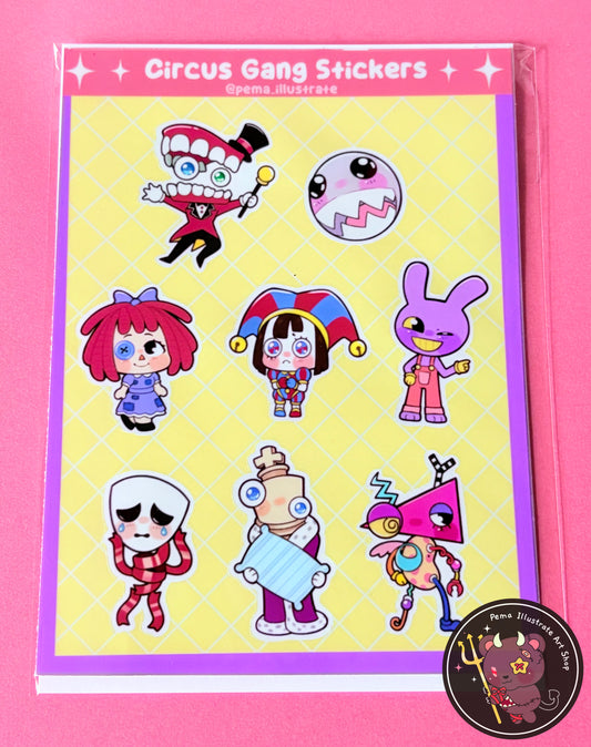 Circus Gang Sticker Sheet
