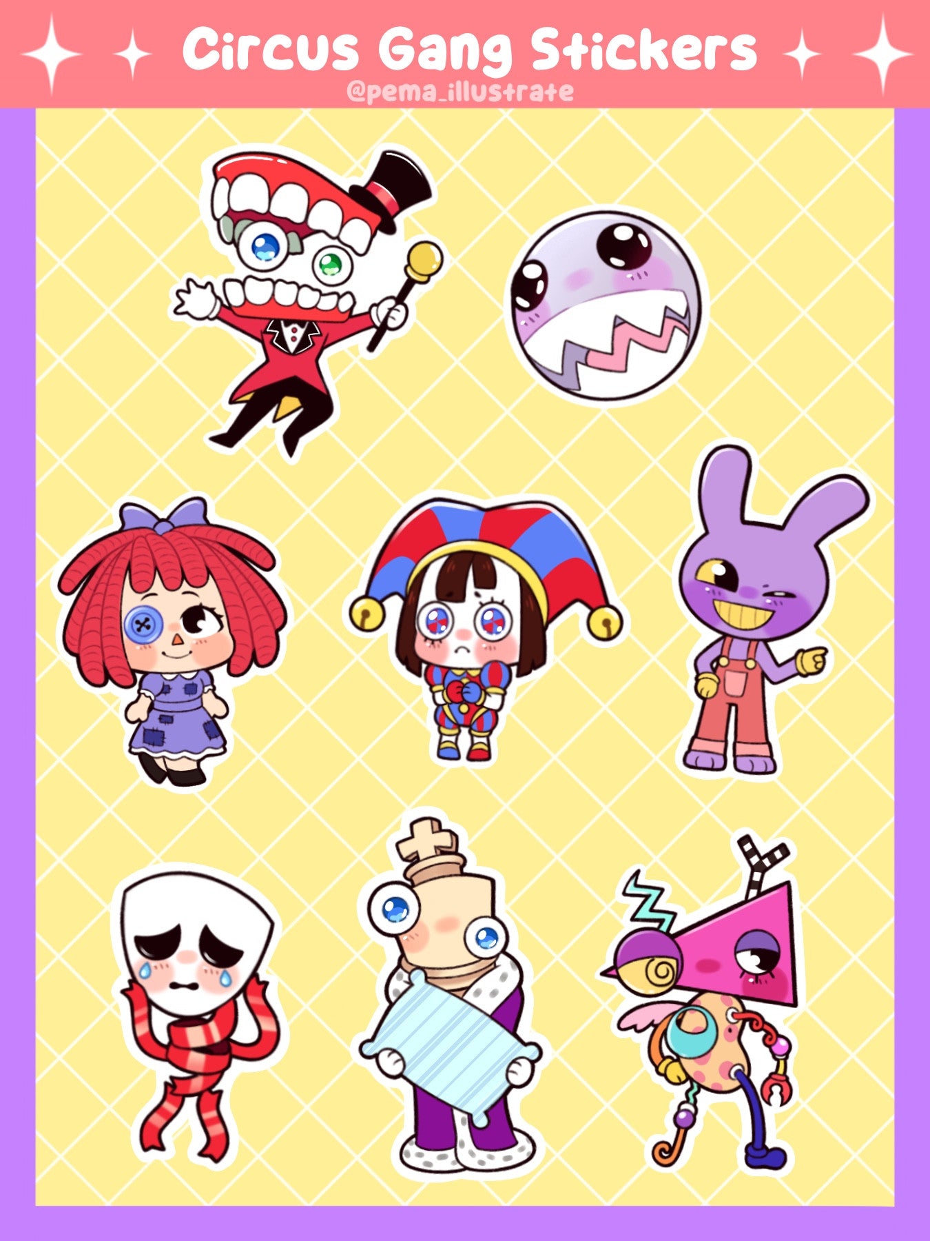 Circus Gang Sticker Sheet
