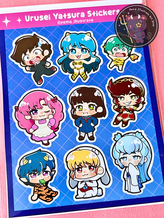 Urusei Yatsura Lum Sticker Sheet (4x6")