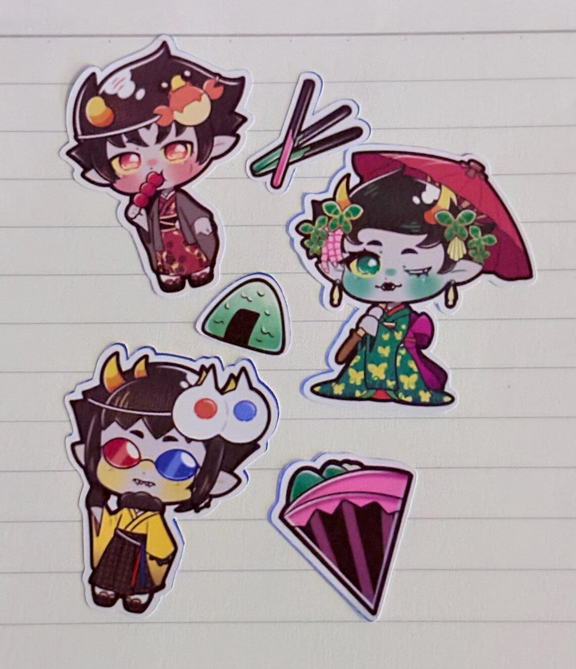 Homestuck Low Blood Kimono Kiss Cut Sticker Sheet (4x6”)