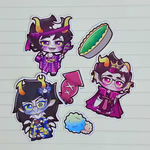 Homestuck High Blood Kimono Kiss Cut Sticker Sheet (4x6”) (Copy)